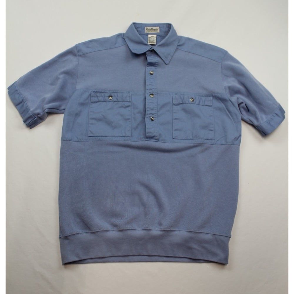 Vintage Norm Thompson Sweater Short Sleeve Blue Med